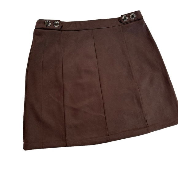 Marc New York by Andrew Marc Chocolate Brown Skirt Size Medium - Picture 10 of 14